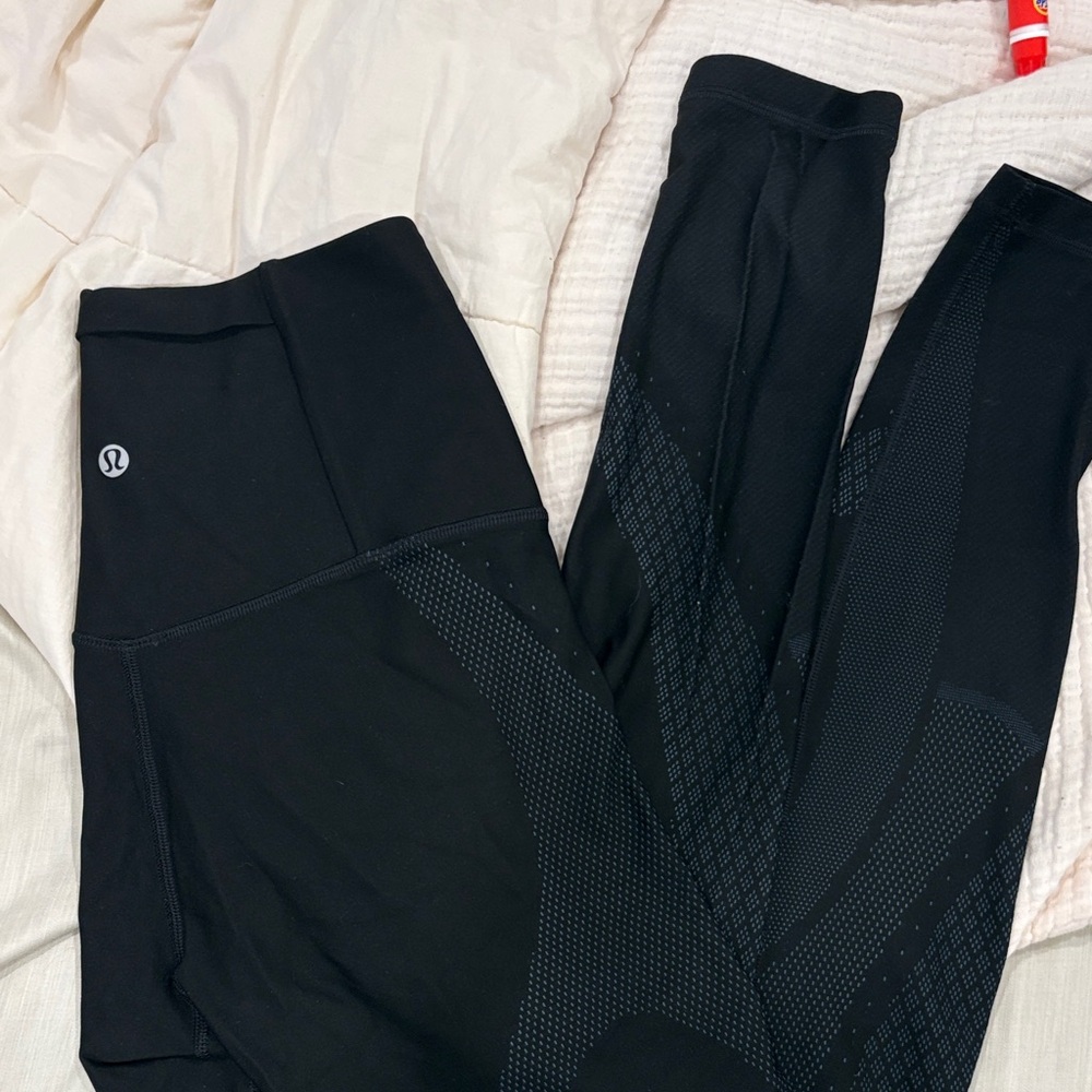 lululemon Mapped Out High Rise Tight Black Leggings